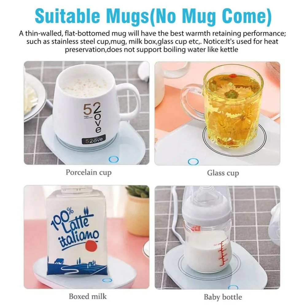 قاعدة تدفئة أكواب USB بحساس وزن وإيقاف تلقائي – 16 واط – صورة 12