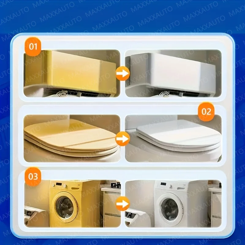 Removedor de amarelecimento de plástico, reparo de arranhões, eletrodomésticos, unidades ac, geladeira, banheiro, volta ao brilho branco, polimento de longa duração, cuidados limpos 5