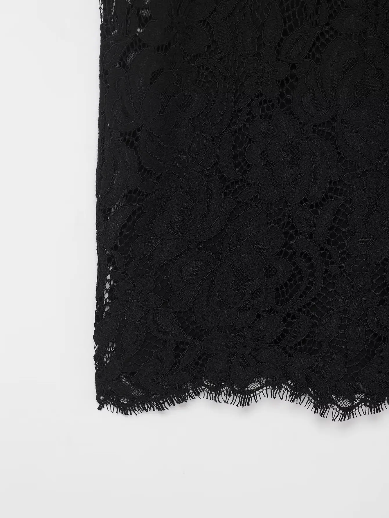 HH frauen Frühling Festival Mode Rundhals Einfache Spitze Midi Lange Kleid Weibliche Temperament Sexy Schlank Langarm Kleid Mujer – Detail 9