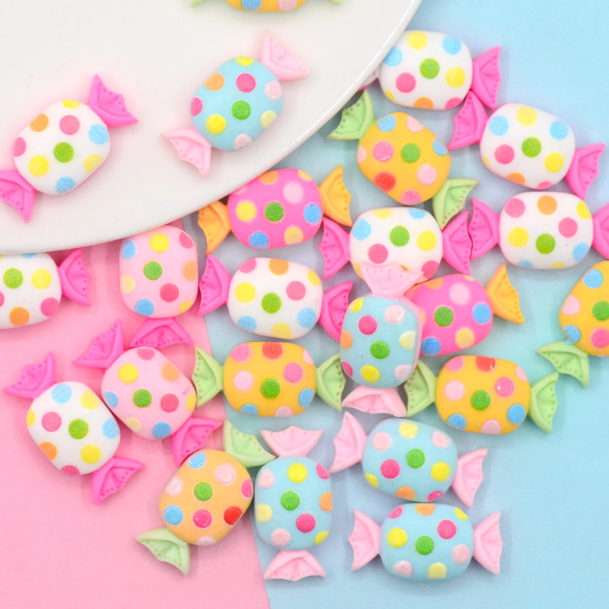 KawaiiFlatbackCandyMiniaturesResinSweetCandyDIYScrapbooking