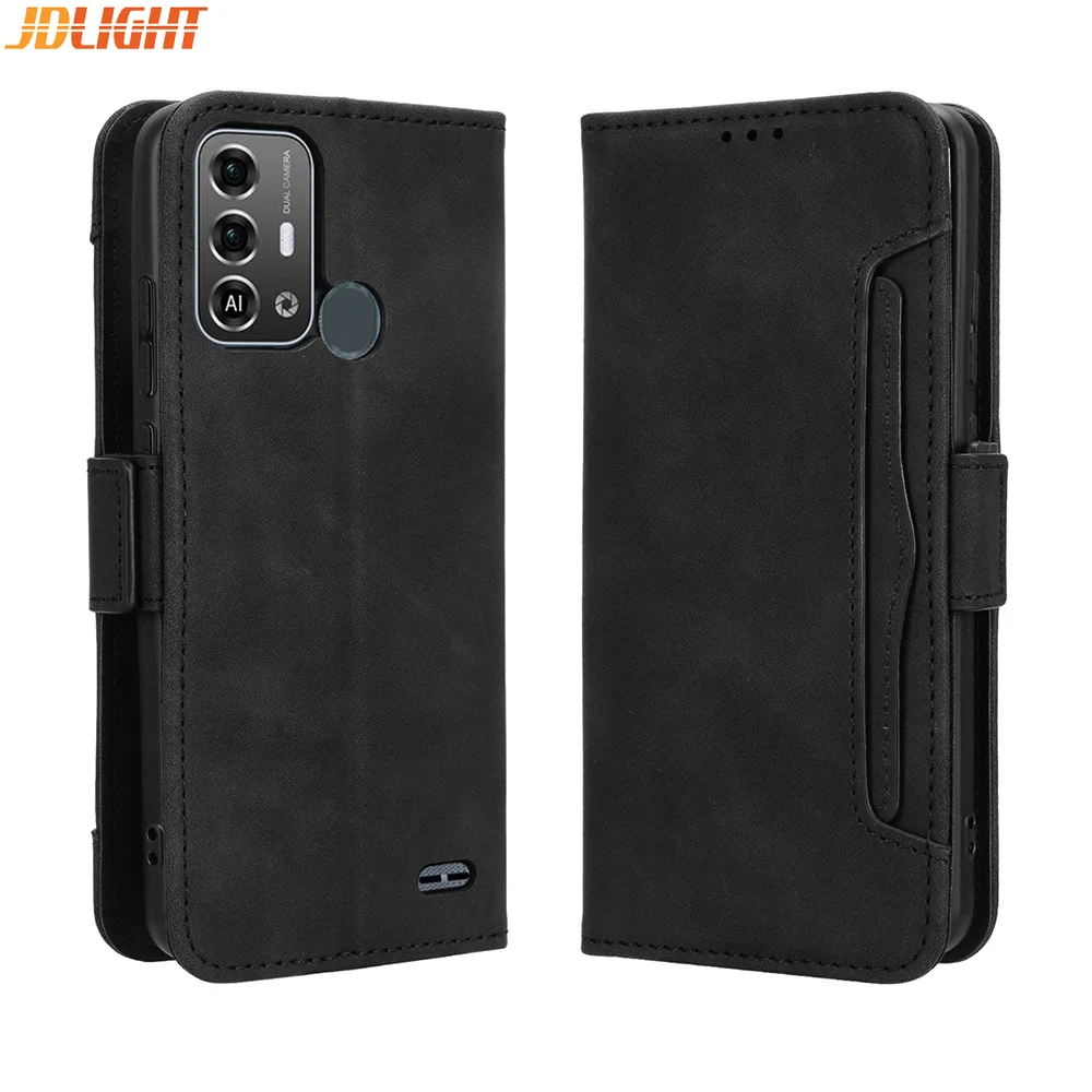 

Чехол-книжка для ZTE Blade A53 Pro с магнитной застежкой и отделением для карт