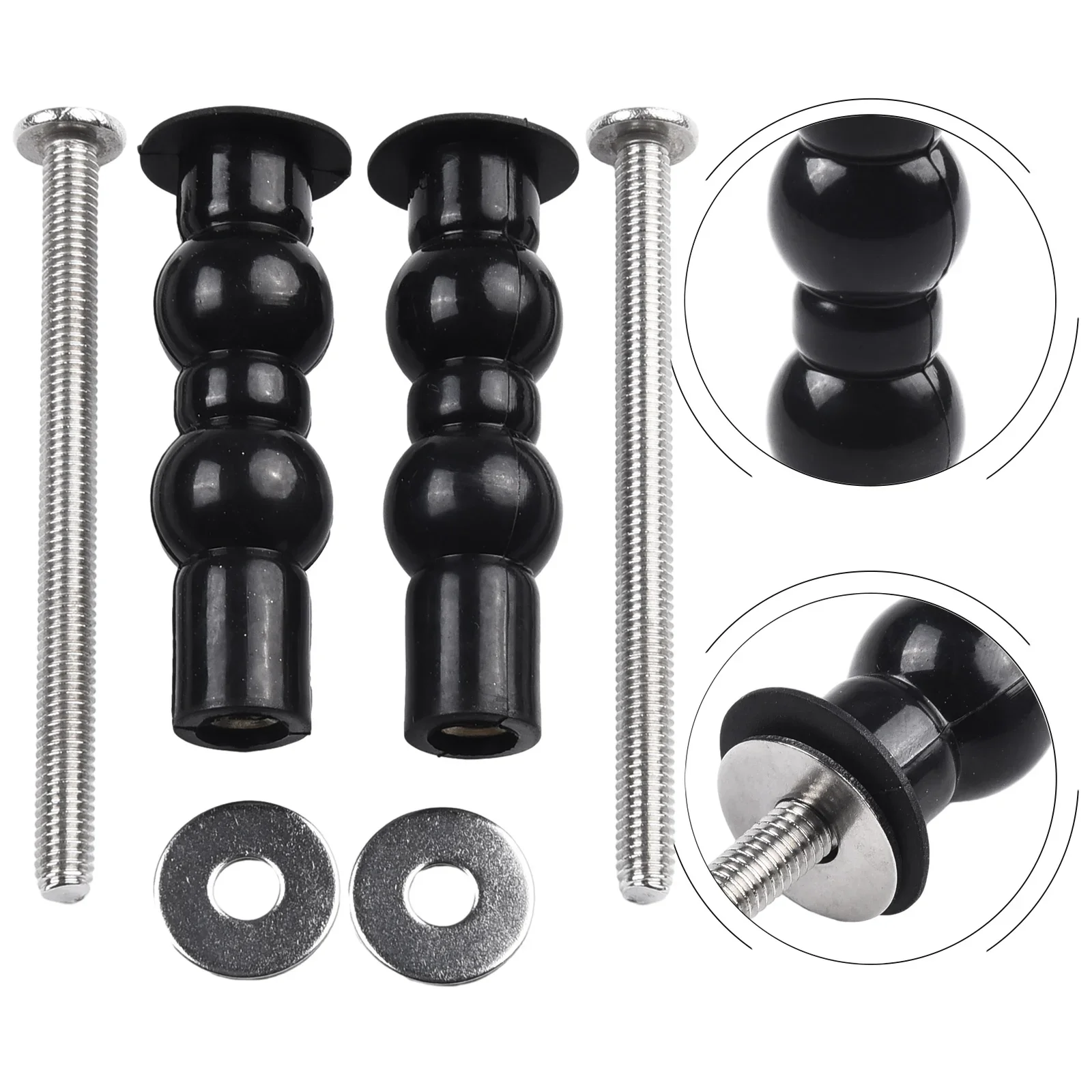 2pcs Toilet Seat Screws Nut Cover Lid Top Fixing Blind Hole Fitting Kits Replacement Toilet Seat Screws Bathroom Accessories