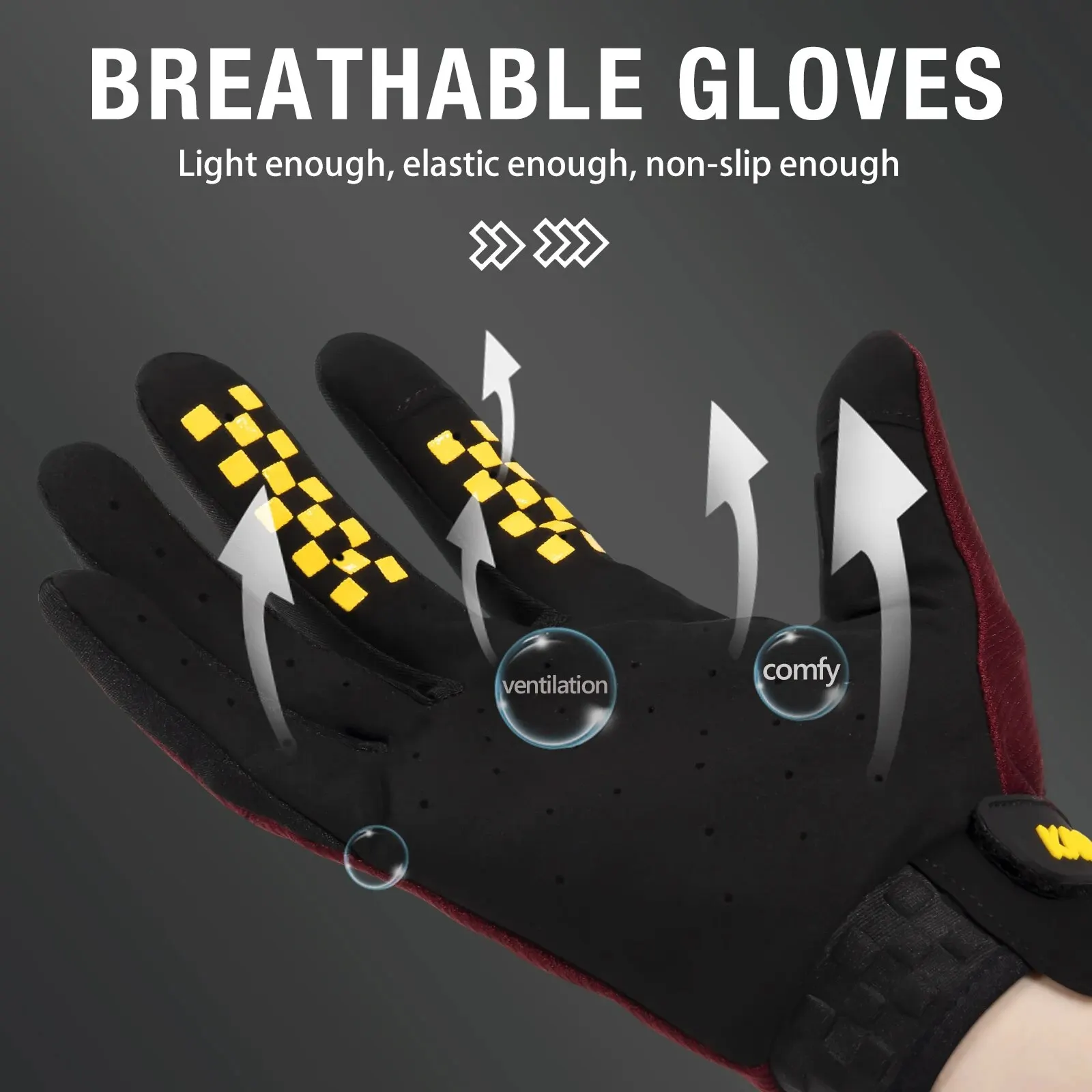 Touch Screen Racing Gloves Motocross Bike Gloves MTB Mountain Safety Motorcycle Cycling Bicycle Gloves Sport New Full Finger 4