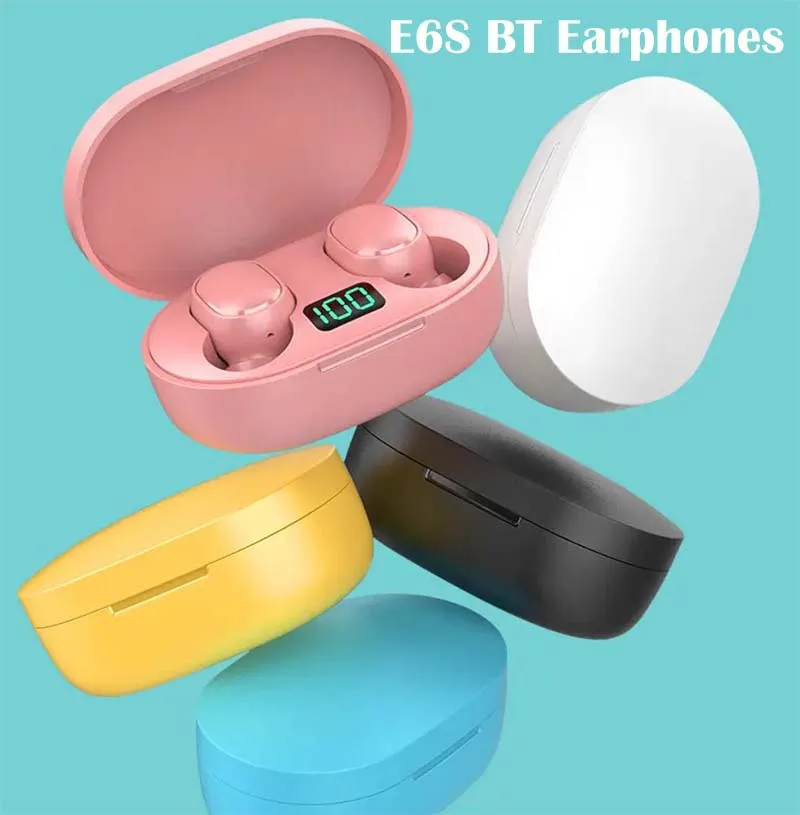 E6s Wireless Earphones 2023 Tws 5.2 Bluetooth Headphones Led Display