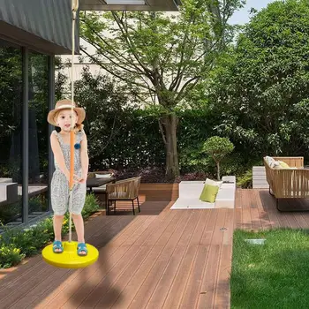 Swingset Outdoor For Kids Backyard Saucer Swing Accessories Saucer Tree Swing Playground Swingset Kids Toys Indoor & Outdoor 4