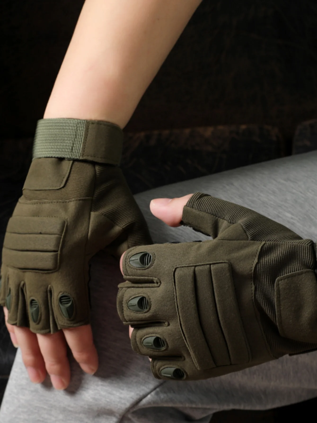 Tactical Gloves Cycling Fingerless Shooting Gym Training Motorcycle Racing electric scooter ciclismo Outdoor Gloves 2