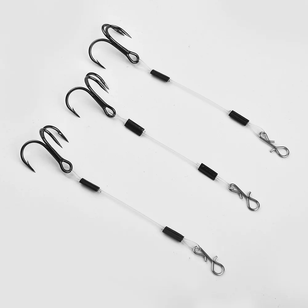 

3pcs Fishing Hook Baits Terminal Bass Lure Pike Perch Stainless Steel Tackle High Quality New Practical Durable