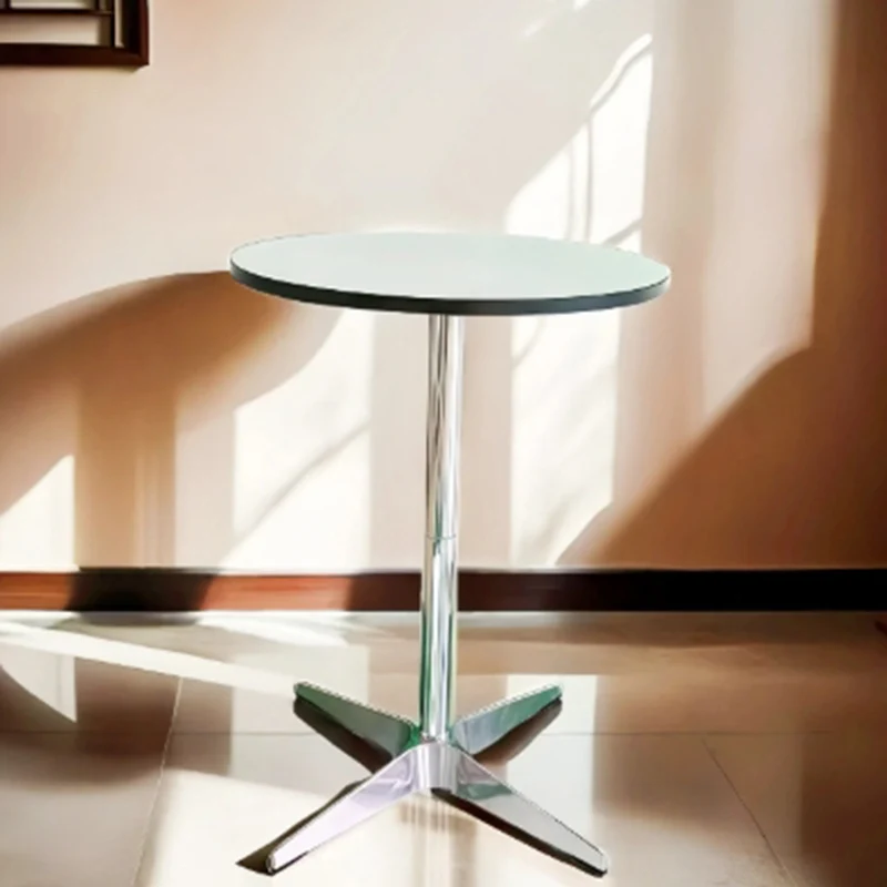 שולחן אוכל עגול מודרני נייד שולחנות מסעדה אישיים שולחנות יוקרתיים לחדר מטבח קל לניקוי רהיטי חדר אוכל