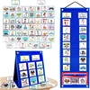 Kids Visual Schedule Calendar Chart 3 in 1 Toddler Weekly Routine Chart Daily Schedule for Kids Autism Learning Tools Gift 1