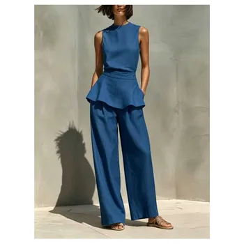 Women's Linen Pants Set 3