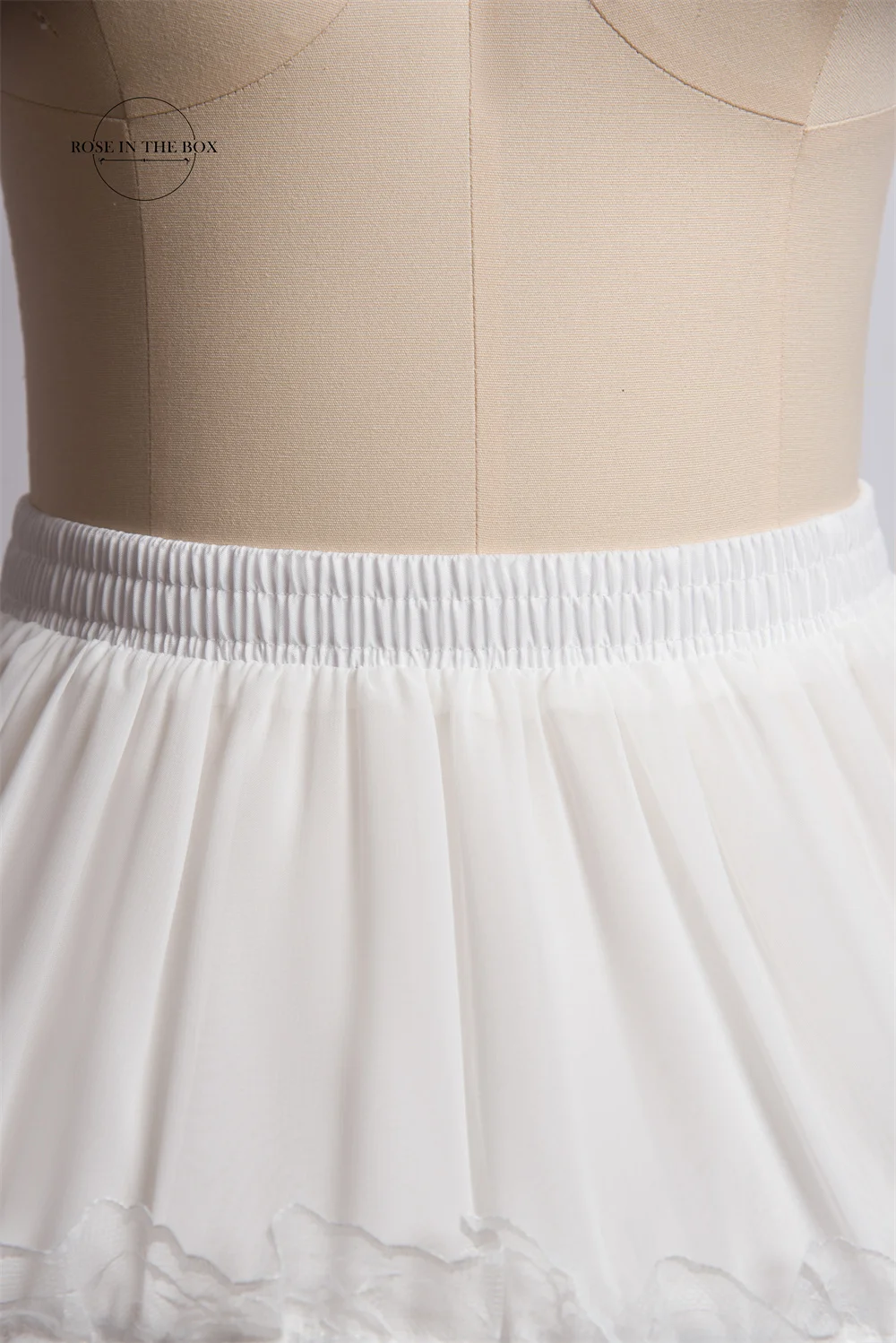 Girls Skirt Short Petticoat Cosplay Lace Fishbone Lolita Slip Liner White Black Elastic Waist Underskirt Wedding Accessories