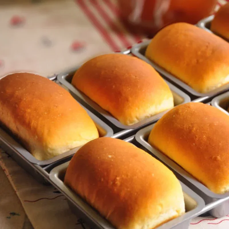 6 Non-stick Baking Mold Square Mini Toast Brownie Pound Cake Tool Cheese Tray Bread Pan Bakeware