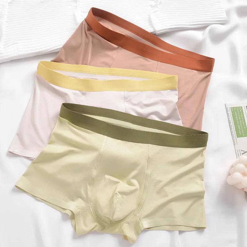 

Молодежные однотонные брюки Aro, нижние трусики из модала, U-образный выпуклый карман, нижнее белье контрастных цветов бесшовные, средняя посадка, удобные для мужчин