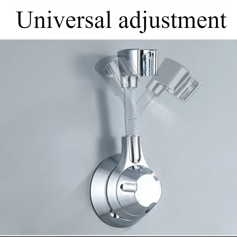Suction Cup Shower Holder Adjustable Shower Head Holder Nozzle Handheld Holder Punch-Free Multi Angle Rotation Shower Bracket
