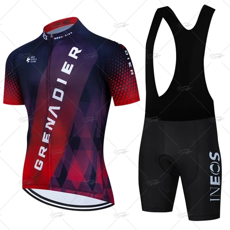 

2024 INEOS Grenadier Cycling Jersey Set MTB Ropa Ciclismo Maillot Men Cycling Clothing Road Bike Shirts Suit Bicycle Bib Shorts