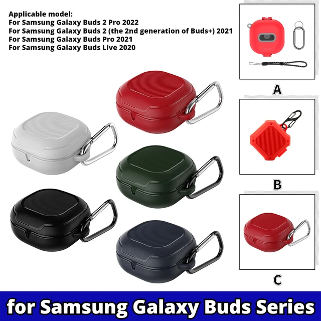 Silicone Earphone Case For Samsung Galaxy Buds 2 Pro FE Funda Galaxy Buds  Live Protective Case For Samsung Buzz 2 Bud2 Pro Cover - AliExpress