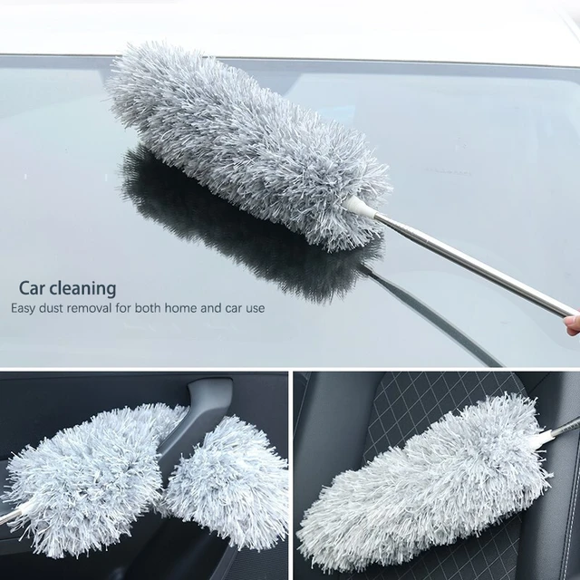 Dust Cleaner, Retractable Gap Dust Cleaning Brush with Cloth Cover and  Microfiber Duster, Removable and Washable Telescopic Dust - AliExpress