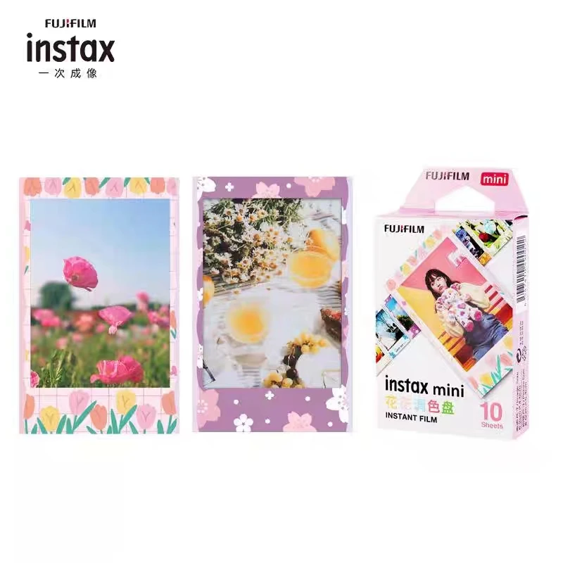 후지필름 인스탁스 미니 11 필름, 즉석 카메라 미니 12 7 + 40 90 인스탁스 필름 용지, 10-50 매, 3 인치 플라워 컬러 팔레트 필름