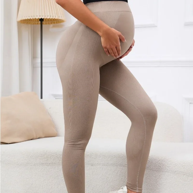 Elastic High Waist Maternity Leggings for Pregnant Women Belly Support Postpartum Body Shaper Fitness Trousers women leggings,maternity leggings