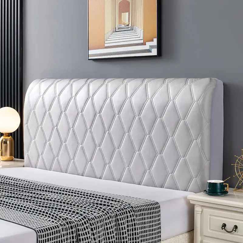 All-inclusive Bedhead Cover Artificial Leather Headboard Cover Bed Headboard Covers Home Decor Bed Back Dust Protector