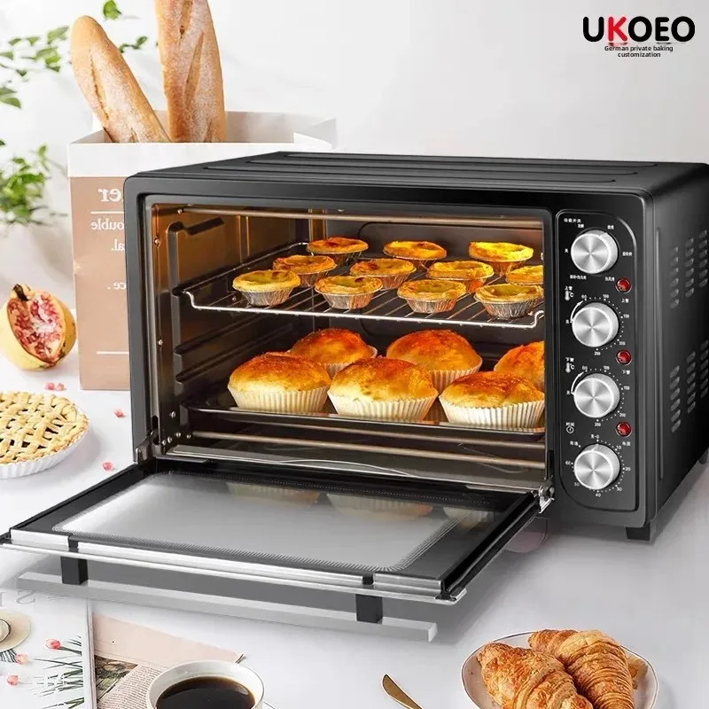 UKOEO Home Brand HBD-5002 Automatic Large Capacity 52L Baking Function Electric Oven Stainless Steel Home Appliance Oven