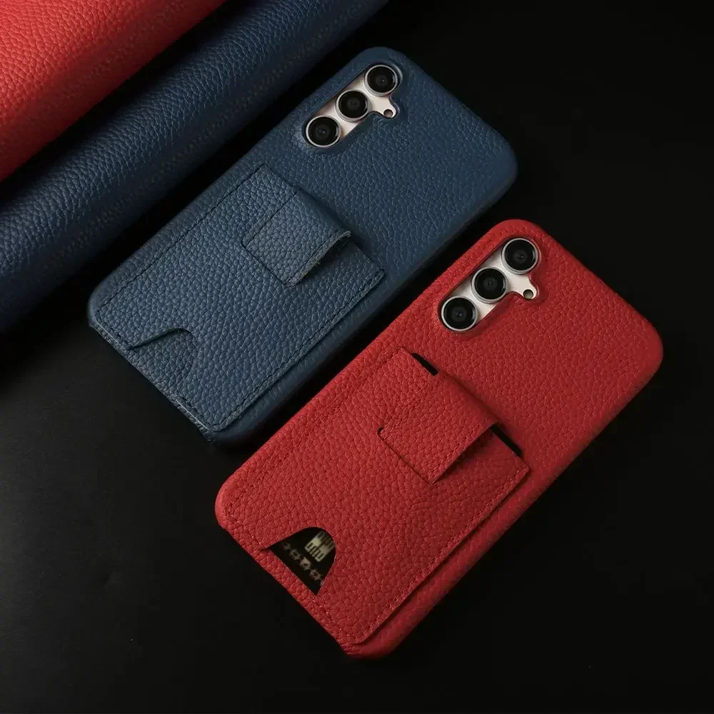 Premium Genuine Leather Card Holder Phone Case Cover
