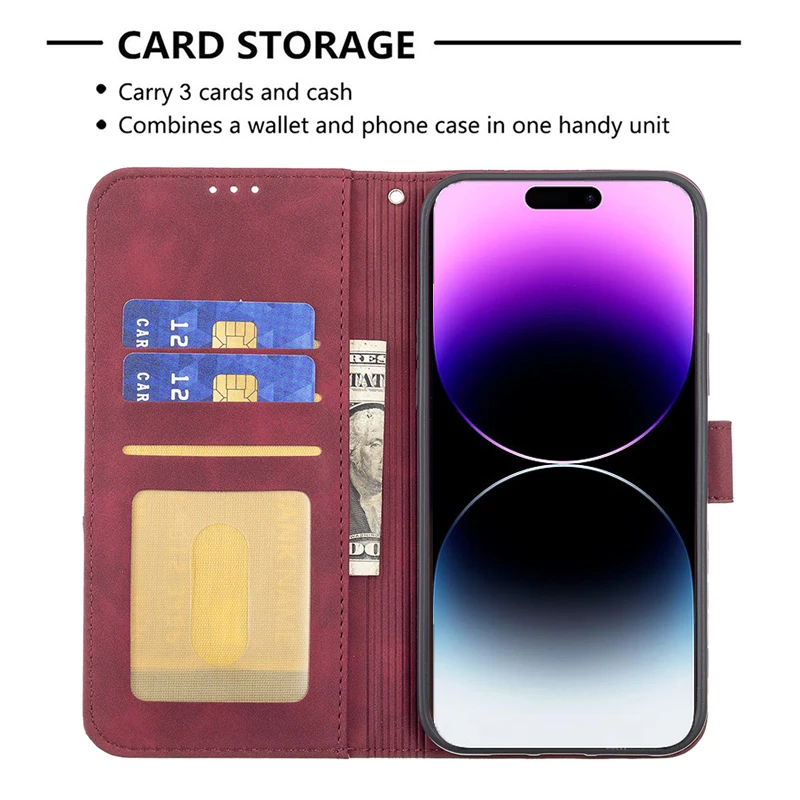 Book wallet case with stand function for iPhone 13 Pro Max