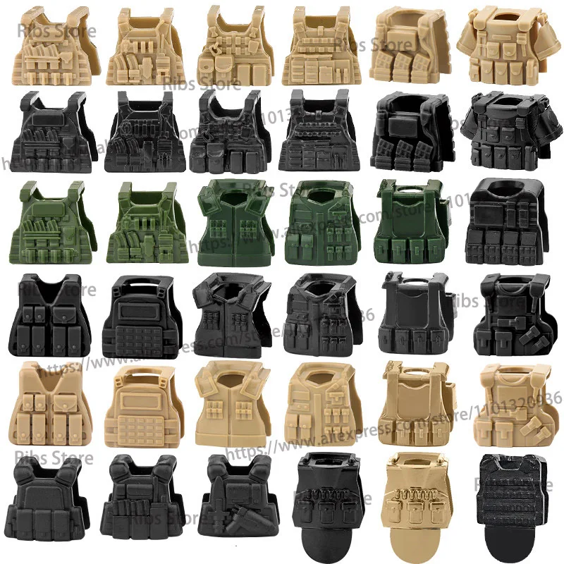 MOC Military Special Forces Vest Building Block Soldier Figures