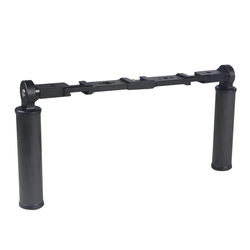 Stabilisateur Cardan Double Poignée avec Support V-Lock/Phone Holder/Light Bracket