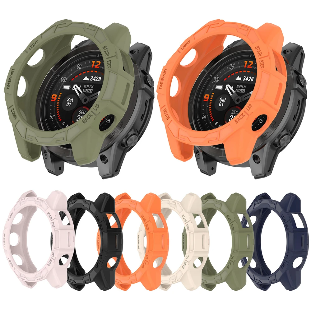 Custodia Protettiva Per Garmin Fenix 7 7X Pro 51Mm Custodia Protettiva Per Telaio Dell'Orologio Accessori Garmin Epix Pro 47Mm Paraurti Cavo