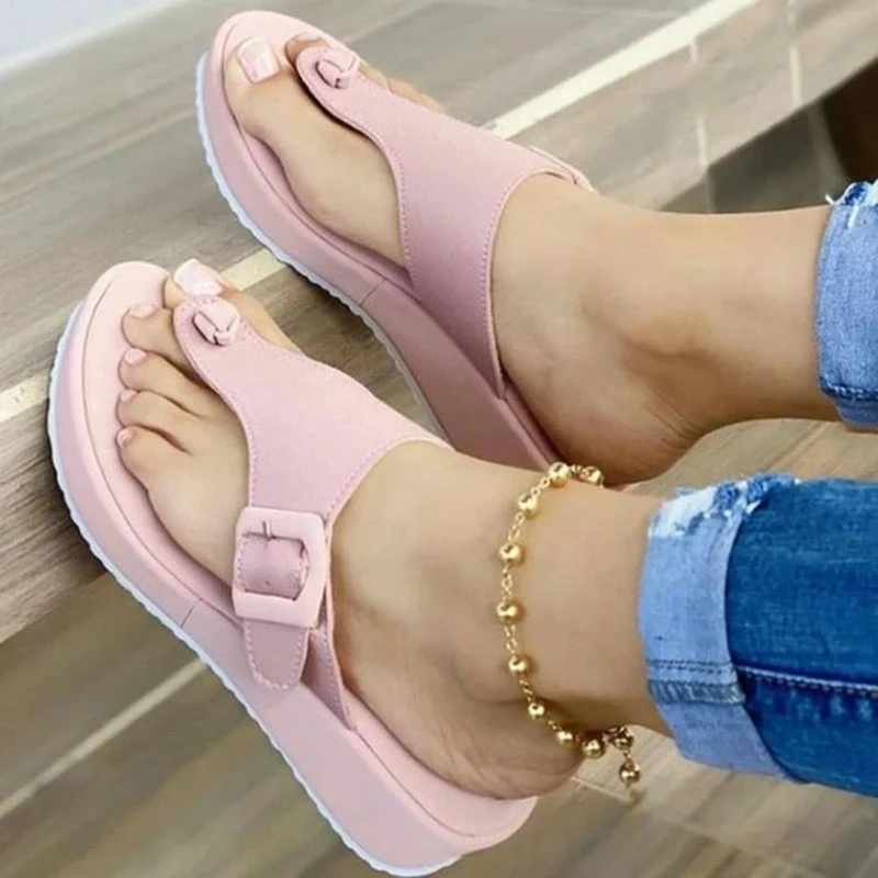 Sandalias planas de para chanclas de playa con de talla grande, cómodas, para verano, 2022|Zapatillas| - AliExpress