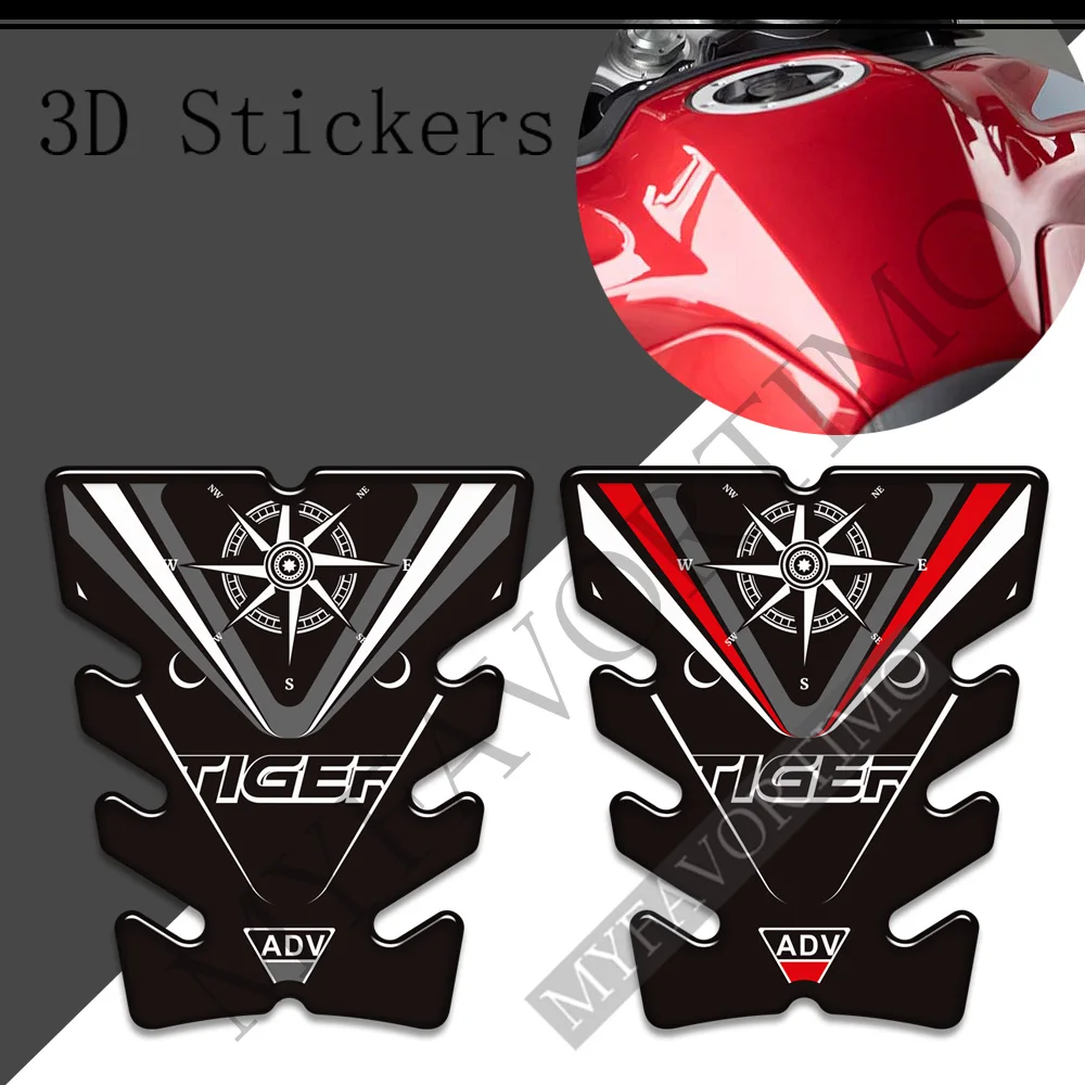 Tank Pad TankPad 3D Stickers Decals Protection Protector Knee Kit Oil Gas Fuel For Triumph Tiger 900 Rally stylish tiger imprint full protection leather wallet stand phone shell case for realme c21y green