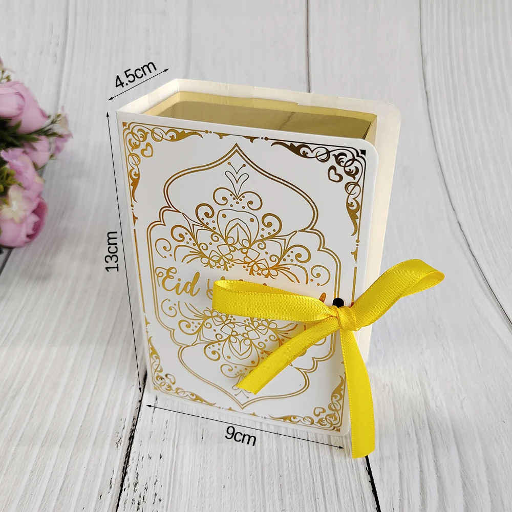 4Pcs Ramadan Gift Boxes Eid Mubarak Cake Box Eid Party Candy Cookie Gift Packaging Box Ramadan Decoration 2026 Muslim
