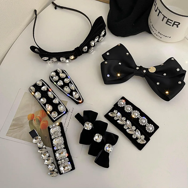 Korean Hair Clips Rhinestones Hair Barrette Fashion Crystals New