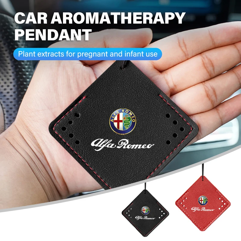 Elegant Car Air Freshener Aromatherapy Pendant - Hanging Perfume Piece