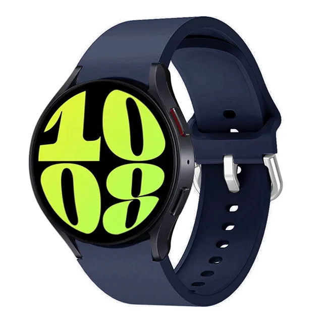 Universal Silicone Smartwatch Bracelet, 20mm/22mm Adjustable Strap