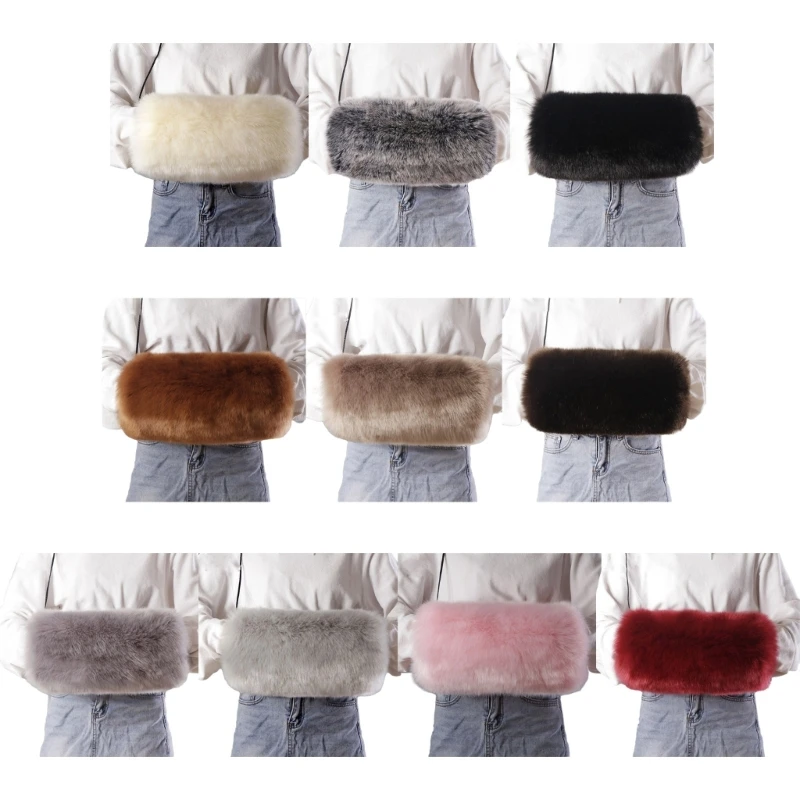 

Winter Warm Plush Hand Muff for Adult Women Faux Furs Cuff and Hand Muffs for Outdoor Activity Female Sport Accessories Dropship