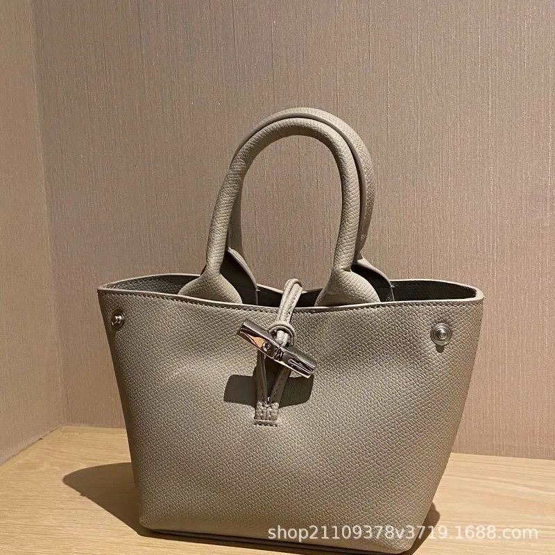 Hot selling Longxiang bag, carrying vegetable basket, handbag, lychee water bucket, bamboo knot crossbody bag 3