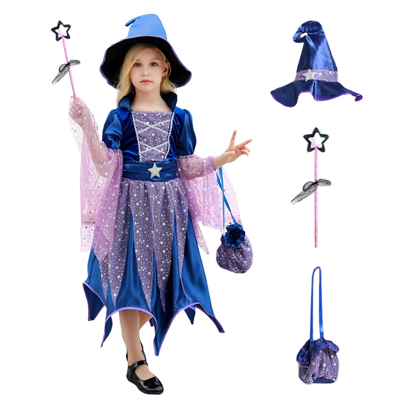 Fantasia de Bruxa para Meninas - Halloween Witch Costume Deluxe