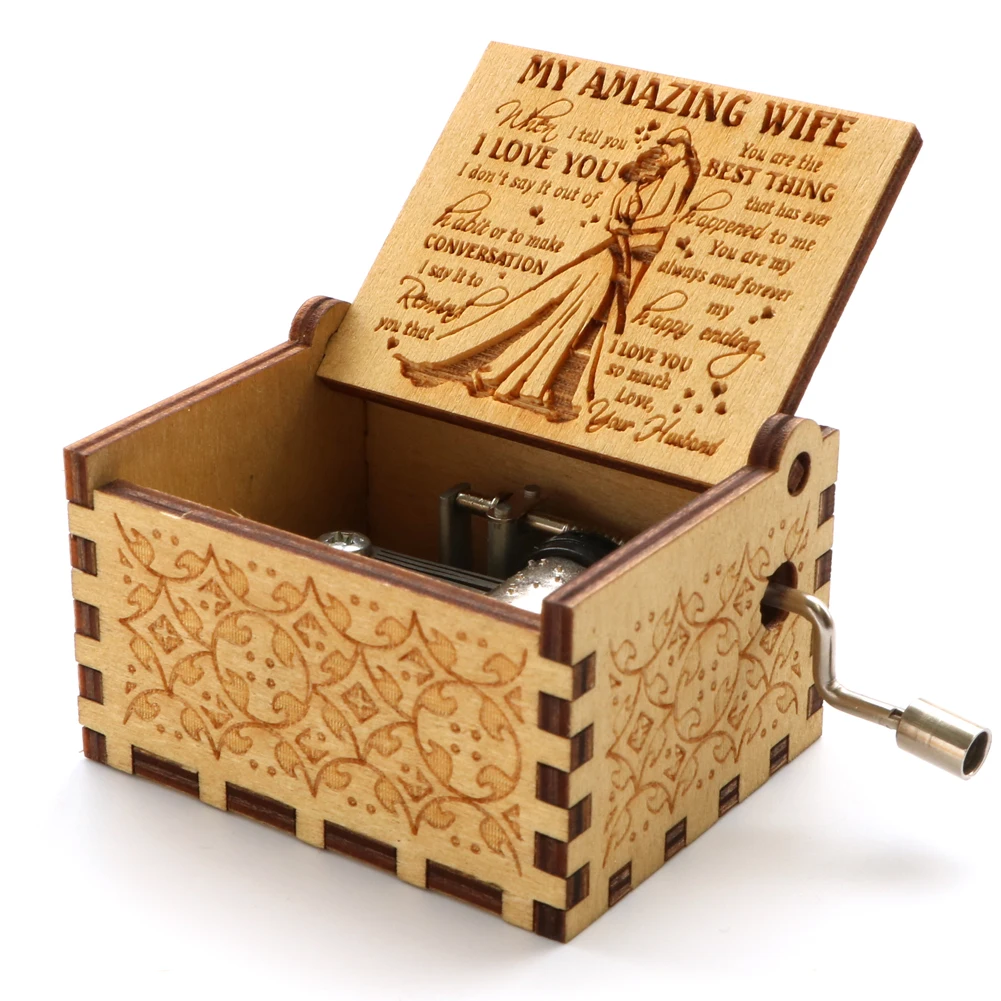 To my son gift Wooden Music Box You Are My Sunshine Birthday Gift Christmas New Year Gift