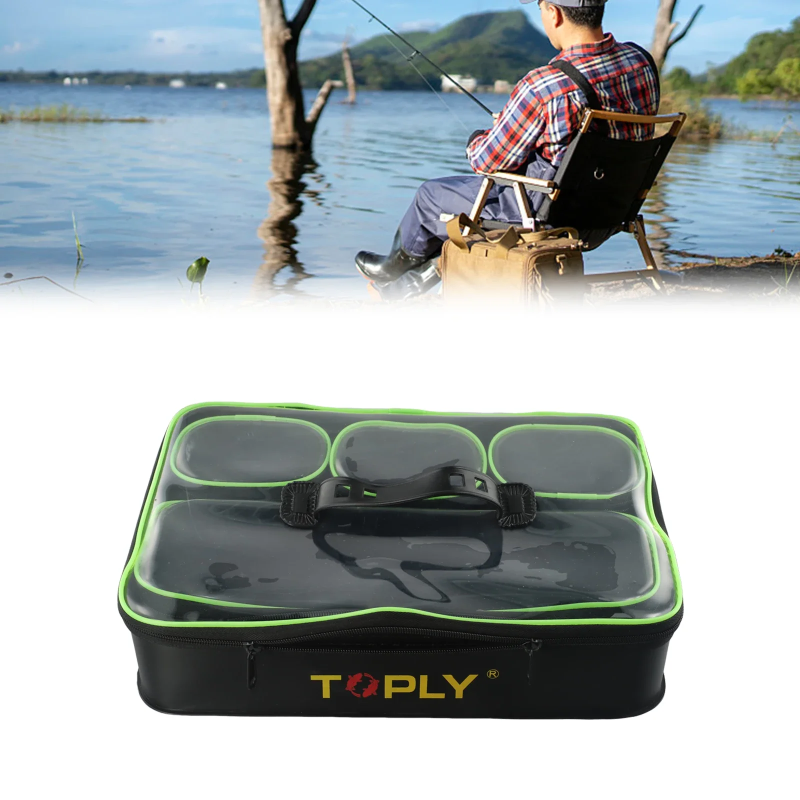 EVA Outdoor Camping Fishing Tackle Box 5 Sizes High Capacity Waterproof Carp Fishing Live Fish Bucket