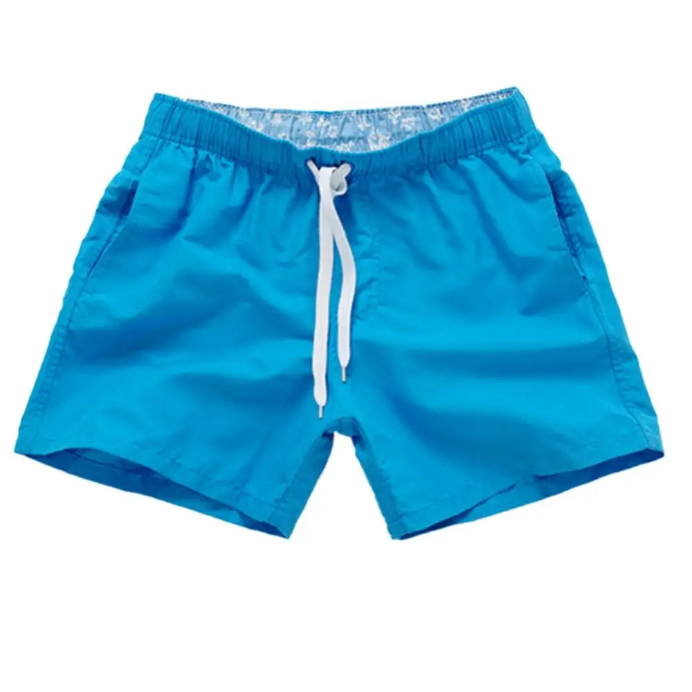 Swim Trunks Swim Shorts Men Swimming Trunk Casual Solid Color Men Drawstring Swimming Trunks Summer Beach Board Shorts Surfing Swim Trunks