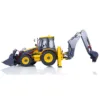 LESU 1/14 Metal Hydraulic RC Backhoe Loader Electric Excavator Multifunctional AOUE BL71 Yellow Radio Control 2 in 1 Digger Toys 4
