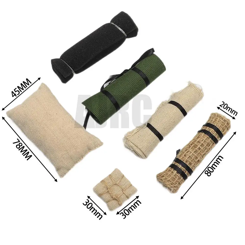 1/16 tank military model car soldier accessories sand table scene props explosion bag military sand bag marching blanket 3