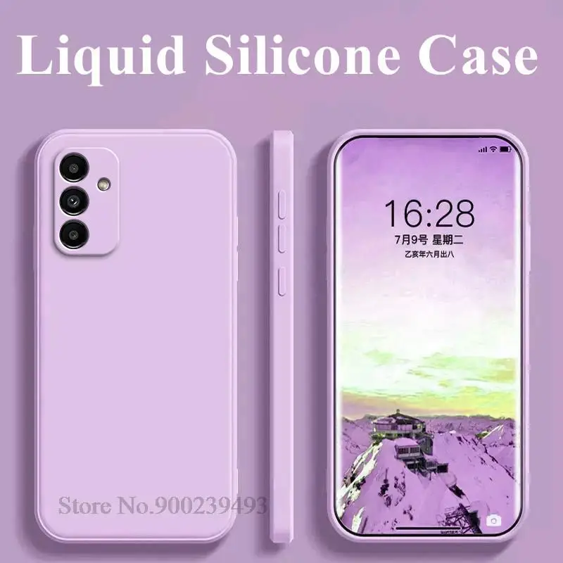 thumbnail image 1 of Silicone Case For Samsung Galaxy A14 A24 A34 A54 M13 A33 A53 A73 A04S A04E A03 Core A03S A50 A51 A71 A12 A52 A72 A13 A23 Cover, 1 of 5