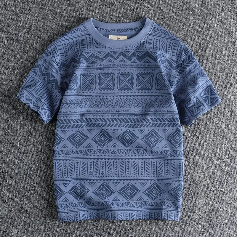 thumbnail image 1 of Camisetas para hombre con dibujos gráficos, camisetas estampadas para hombre, camisetas azules geniales Xl, moda de poliéster 5xl, Harajuku Kpop Chic, informales, de verano, 1 of 5