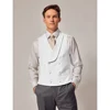 Double Breasted Men's Vest for Wedding Party Dress Vest Man Formal Shawl Lapel Gentleman Vests for Grooms Suits Waistcoat Male 2