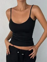 Women Backless Cami Crop Top Summer Solid Color Casual Sleeveless Top Streetwear Y2K Clothes - Image 2
