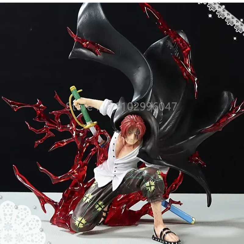 

32cm One Piece Shanks Figure Yonko Red Hair Gk Anime Figures Action Figurine Pvc Statue Ornament Collectible Model Toys Gift