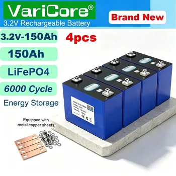 4 pezzi VariCore 3.2V 150Ah LiFePO4 batteria FAI DA TE 4s 8s 12v 24V RV Moto Auto Elettrica da viaggio inverter Solare batterie Duty-free